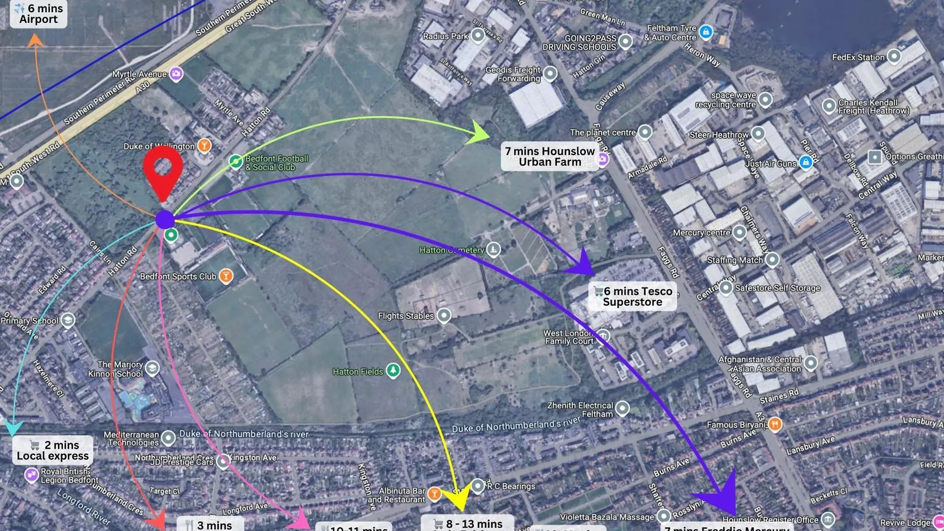 Hatton Apartments Heathrow Airport- Free Parking-Free Underground To And From Heathrow Airport Hatton Cross See Picture-See London Fast Hatton Cross To Central London 30Min